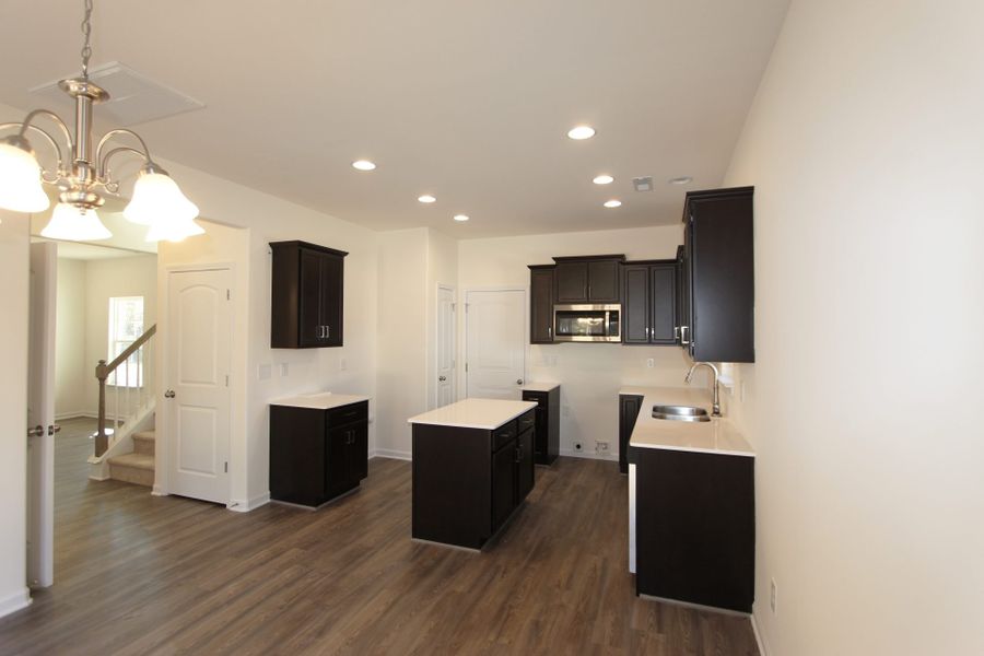 Representative furnished interior of a home built from the Burlington by Keystone Homes NC in The Wilcox, Greensboro (Image 10).