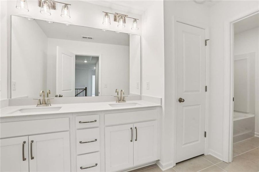 Furnished interior view inside a new home in Arbors at Richland Creek, Buford (Image 9). Furnished interior view inside a new home in Arbors at Richland Creek, Buford (Image 9).