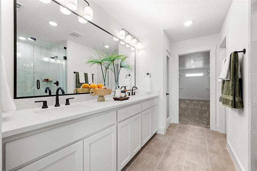 Furnished interior view inside a new home in North Square at Uptown, Celina (Image 4).