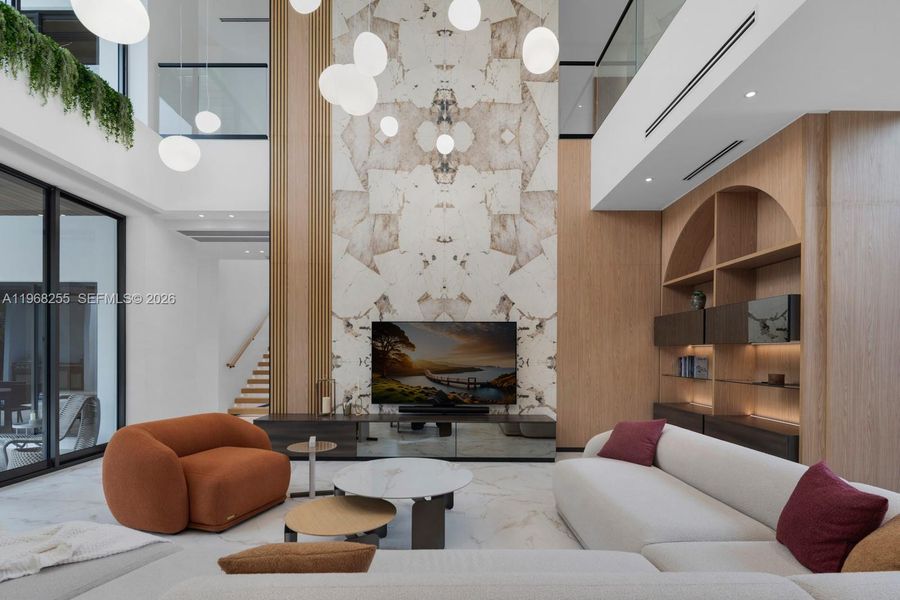 Furnished interior view inside a new home in , Miami (Image 53).