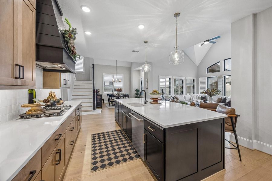 Furnished interior view inside a new home in Prairieland Village - Summit Collection, Cypress (Image 6).