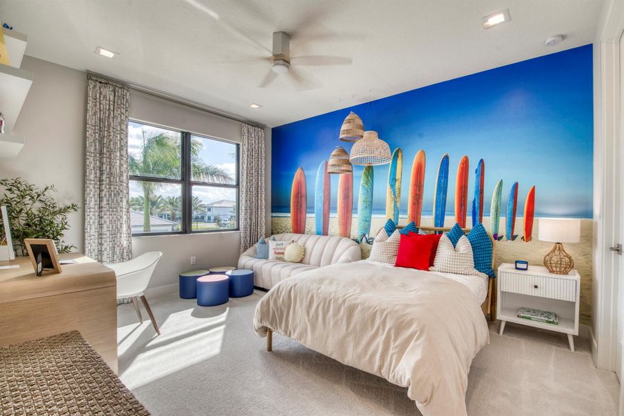 Furnished interior view inside a new home in Apex at Avenir, Palm Beach Gardens (Image 31).