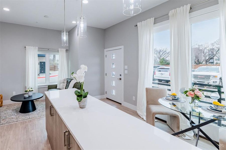 Furnished interior view inside a new home in , Fort Worth (Image 9).