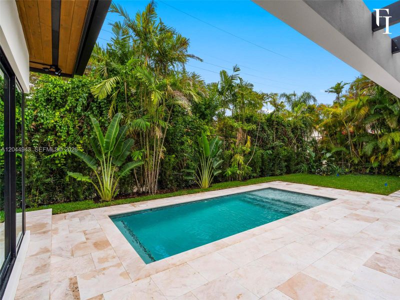 Exterior details and patio area of a home in , Coral Gables (Image 27). Exterior details and patio area of a home in , Coral Gables (Image 27).