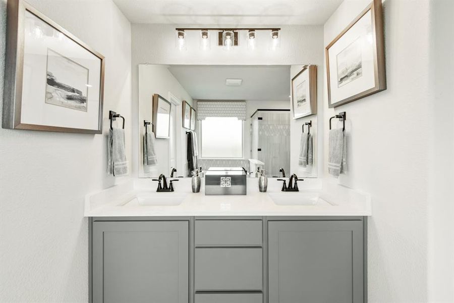 Furnished interior view inside a new home in Trees Farm, DeSoto (Image 32).