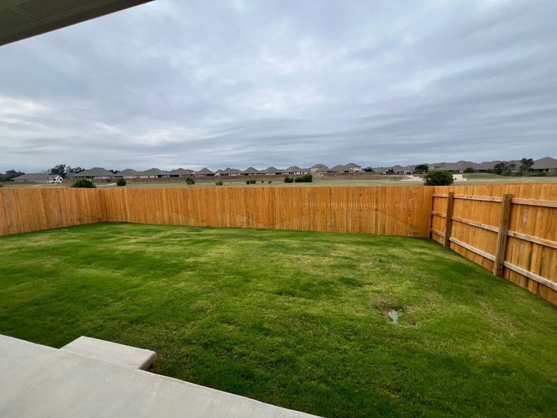 Exterior details and patio area of a home in Rosenbusch Ranch, Leander (Image 15).