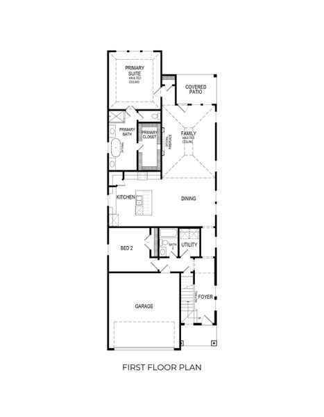 2D floor plan layout for the Truman 2FS by First Texas Homes in Westside Preserve, Midlothian, TX (Image 4). 2D floor plan layout for the Truman 2FS by First Texas Homes in Westside Preserve, Midlothian, TX (Image 4).