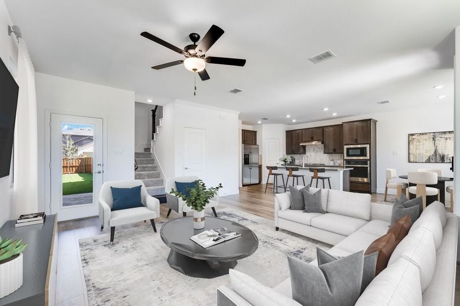Furnished interior view inside a new home in North Sky Celina, Celina (Image 2).