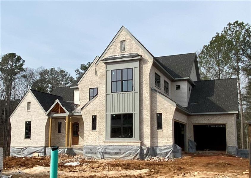 In-progress construction of a new home in , Acworth, GA (Image 4).