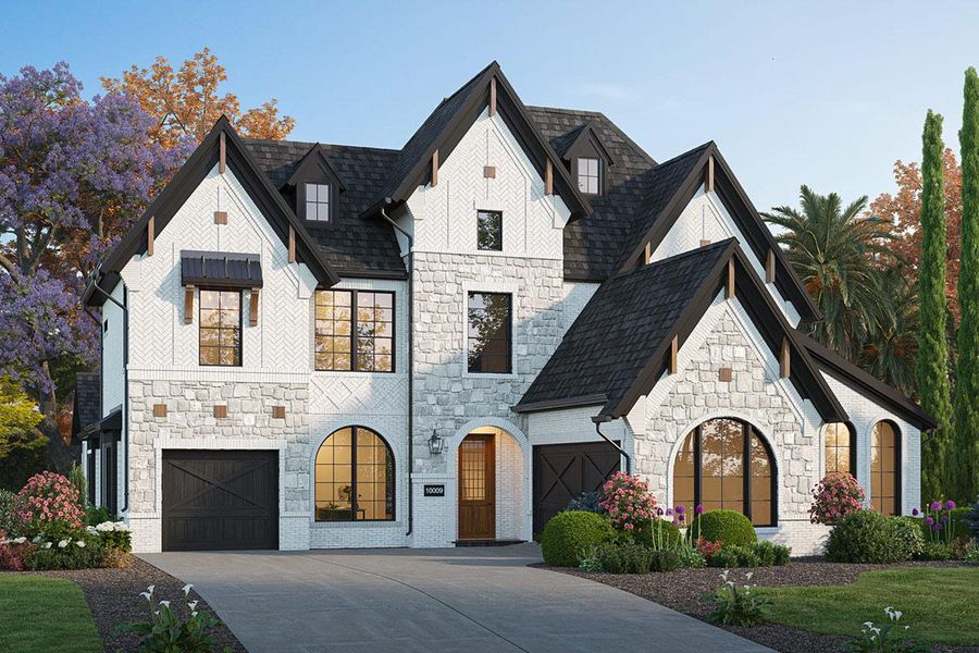 Representative exterior photo of a completed home built from the Grand Riverside by Grand Homes in Grand Oaks, Celina, TX (Image 23).