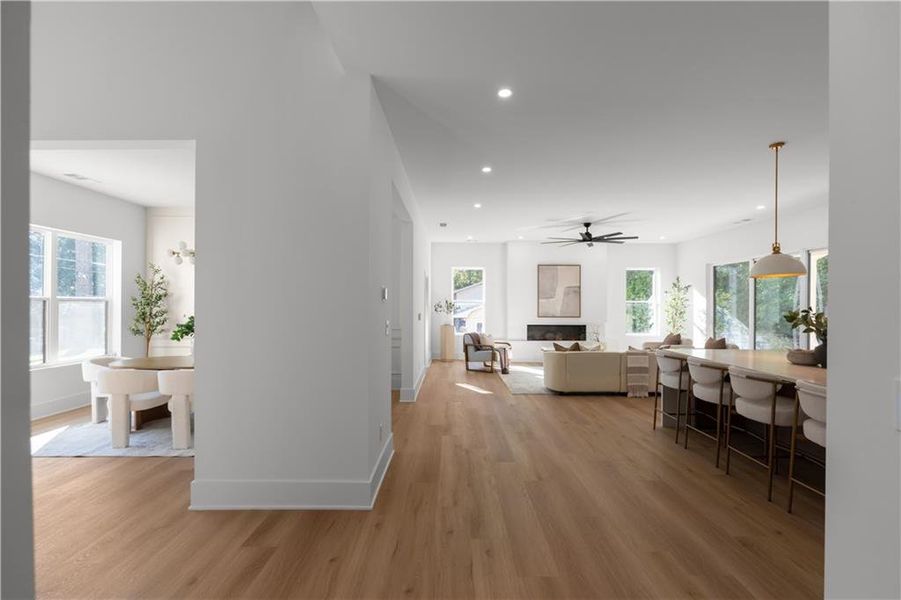 Furnished interior view inside a new home in , Atlanta (Image 66).