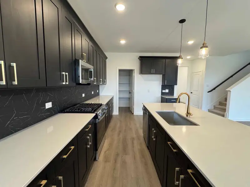 Kitchen Construction Progress featuring the Noir Collection