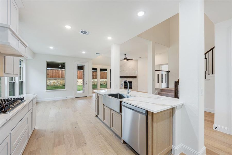 Furnished interior view inside a new home in Windsong Ranch Classic 61, Prosper (Image 14).