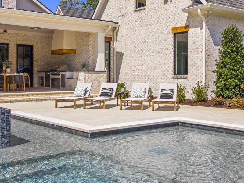 Exterior details and patio area of a home in , Alpharetta (Image 27).