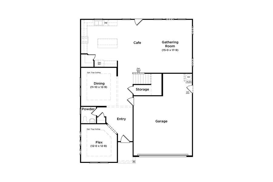 2D floor plan layout of this home in Bowers Farm, McDonough, GA (Image 24).