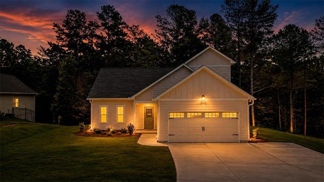 Front exterior of a new home in , Dahlonega, GA, highlighting curb appeal (Image 21). Front exterior of a new home in , Dahlonega, GA, highlighting curb appeal (Image 21).