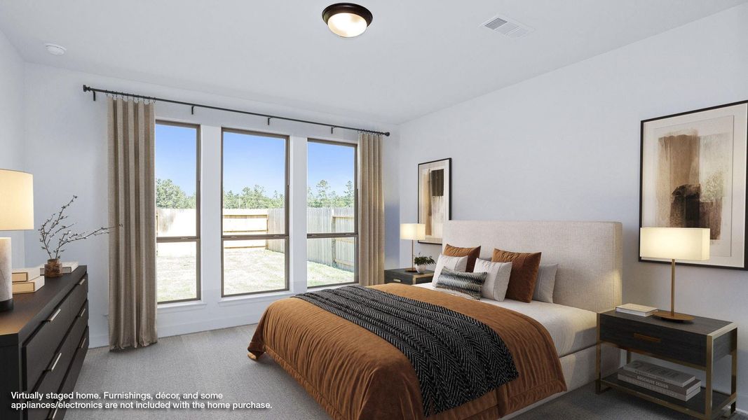 Furnished interior view inside a new home in Evergreen 50', Conroe (Image 6).