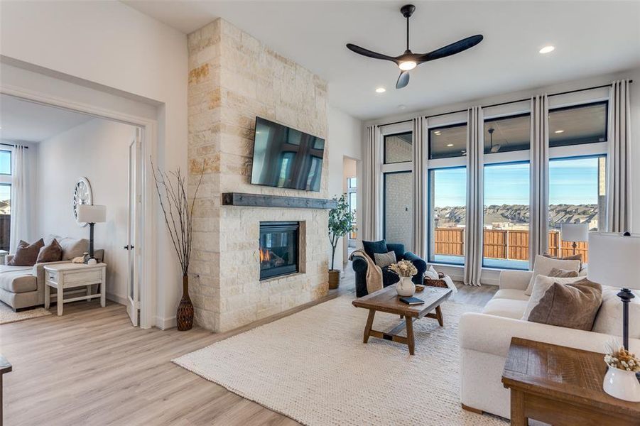 Furnished interior view inside a new home in Ventana, Fort Worth (Image 14).