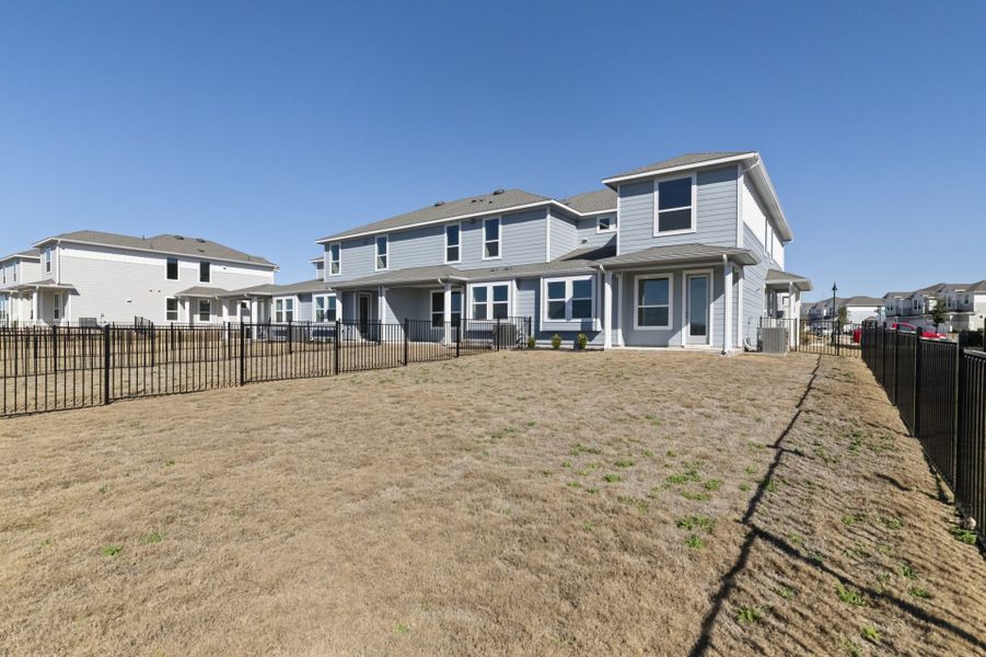 Exterior details and patio area of a home in Avery Centre, Round Rock (Image 4).