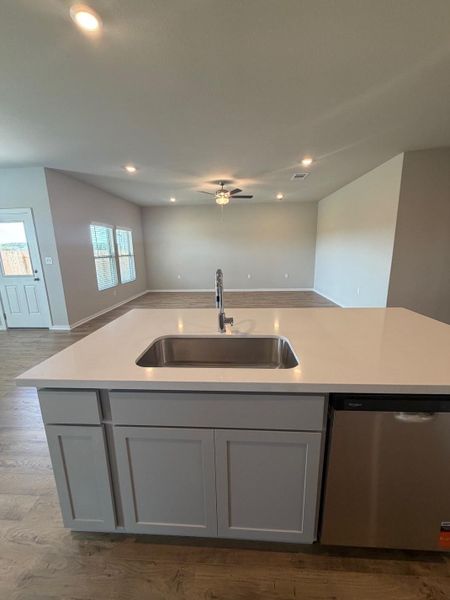 From Kitchen to Family Room