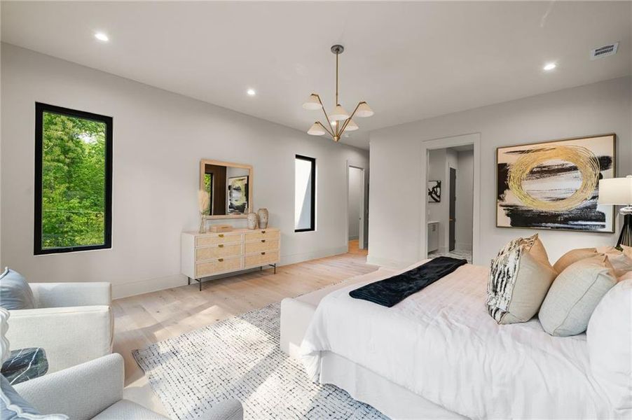 Furnished interior view inside a new home in , Atlanta (Image 39).