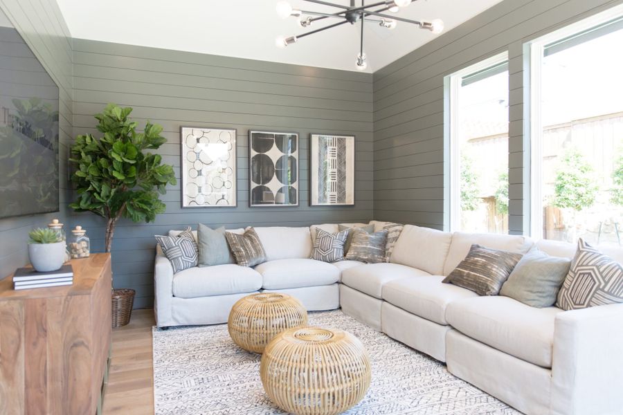 Representative furnished interior of a home built from the 7012 by Tradition Homes in Mustang Lakes, McKinney (Image 5).