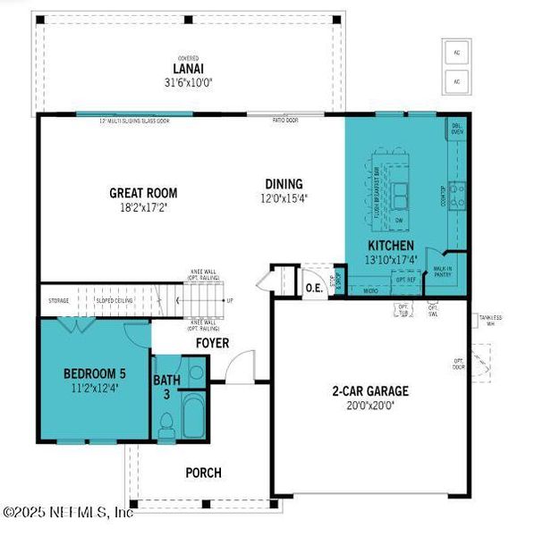 2D floor plan layout of this home in RiverTown - Ravines, St. Johns, FL (Image 3). 2D floor plan layout of this home in RiverTown - Ravines, St. Johns, FL (Image 3).