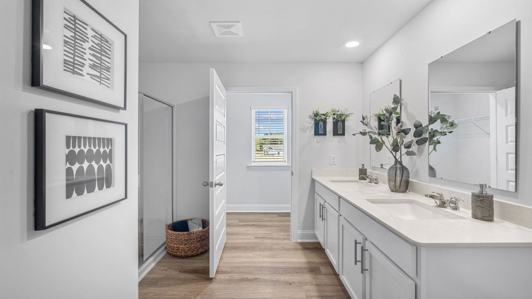 Representative furnished interior of a home built from the Hayden by D.R. Horton in Laurel Grove, Guyton (Image 7).
