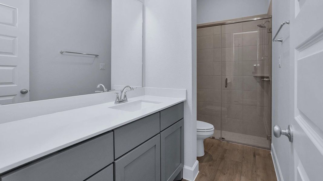 Furnished interior view inside a new home in Riceland 60', Mont Belvieu (Image 6). Furnished interior view inside a new home in Riceland 60', Mont Belvieu (Image 6).