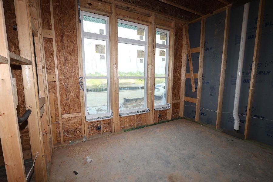 In-progress construction of a new home in Easthaven at Bridgeland Central - Vision Collection, Cypress, TX (Image 12). In-progress construction of a new home in Easthaven at Bridgeland Central - Vision Collection, Cypress, TX (Image 12).