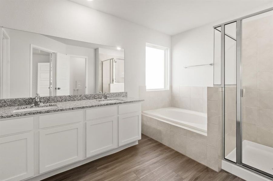 Furnished interior view inside a new home in Retreat at Fossil Creek, Fort Worth (Image 4). Furnished interior view inside a new home in Retreat at Fossil Creek, Fort Worth (Image 4).