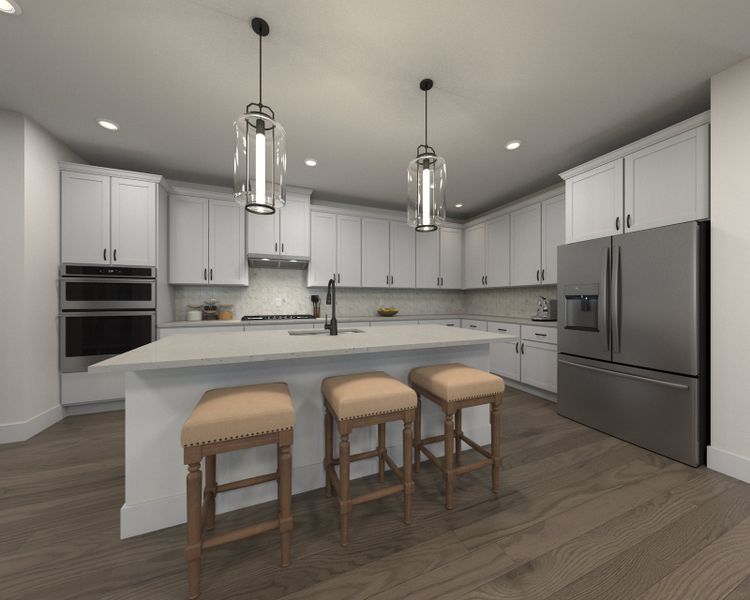 Skip takeout and prep dinner in the well-appointed kitchen.