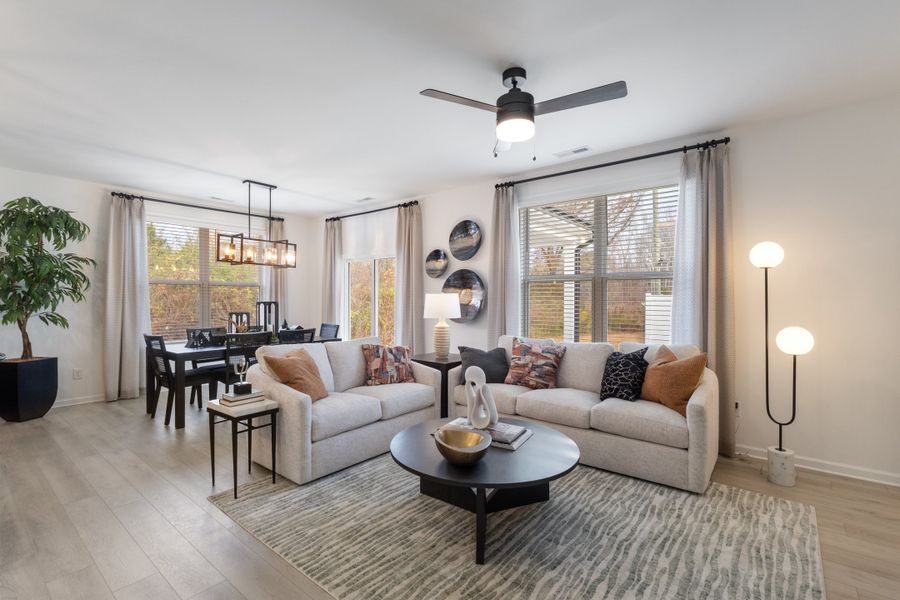 Representative furnished interior of a home built from the Julie II by Great Southern Homes in Peachtree Hills, Lexington (Image 12).