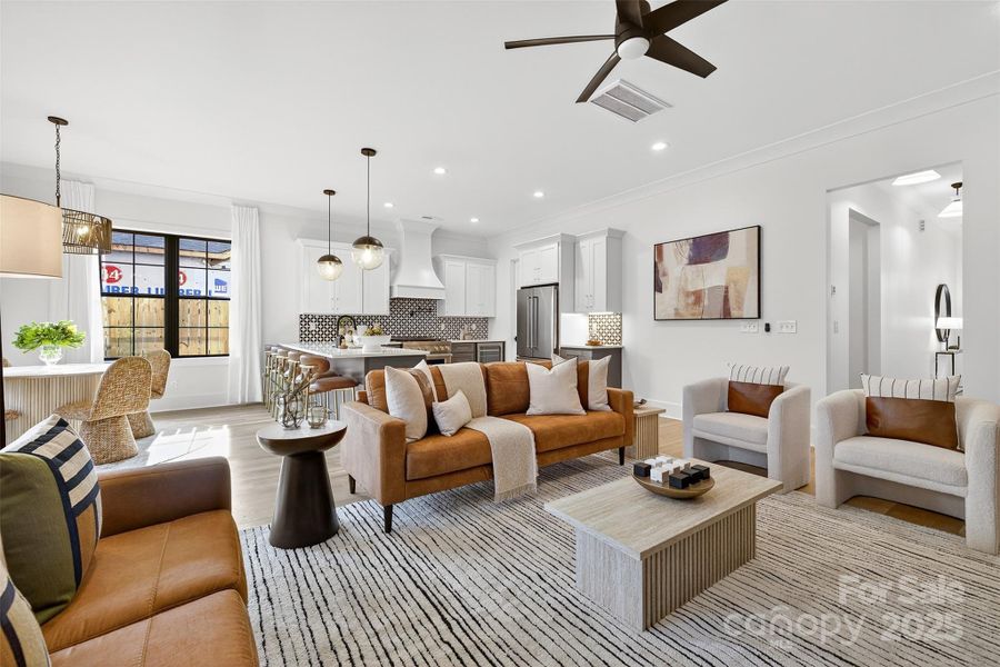 Furnished interior view inside a new home in , Charlotte (Image 16).