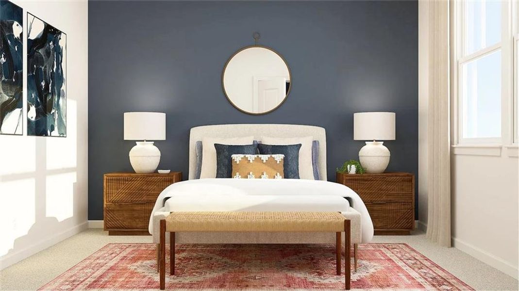 Furnished interior view inside a new home in Crossvine Village, LaGrange (Image 3).