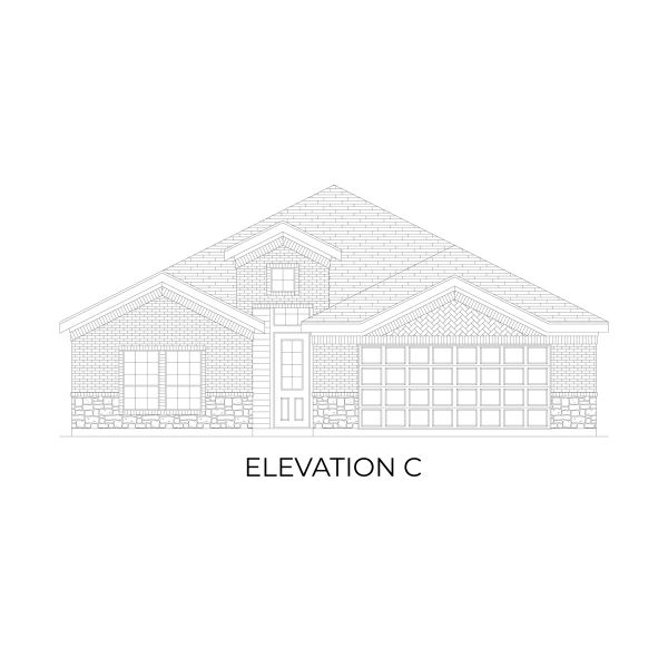 Representative rendering of the exterior for the McKinnon F by First Texas Homes (Image 4).