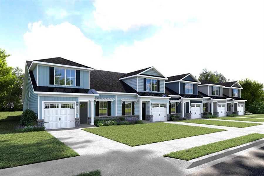 Representative exterior photo of a completed home built from the NEW - Dunmore by Ryan Homes in Hope Pointe, North Myrtle Beach, SC (Image 2).