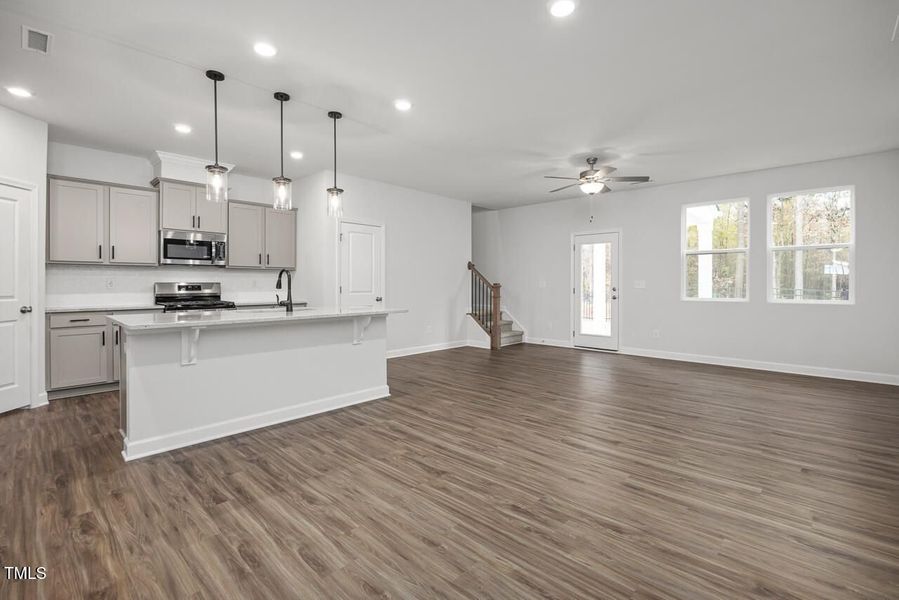 Furnished interior view inside a new home in Gregory Village Townhomes, Lillington (Image 59).