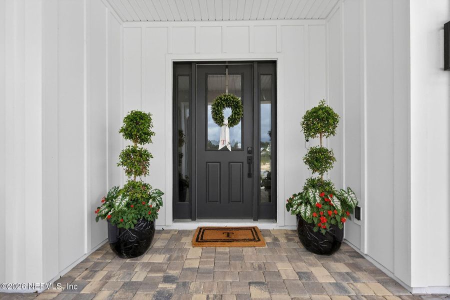 Exterior details and patio area of a home in SilverLeaf, St. Augustine (Image 4).
