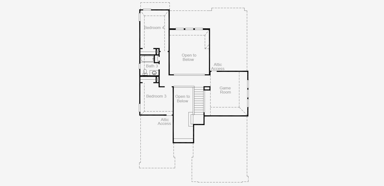 2D floor plan layout for the Goodrich by Coventry Homes in Wolf Ranch, Georgetown, TX (Image 25).
