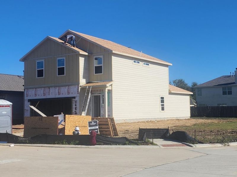 In-progress construction of a new home in The Villages at WestPointe, Dayton, TX (Image 5).
