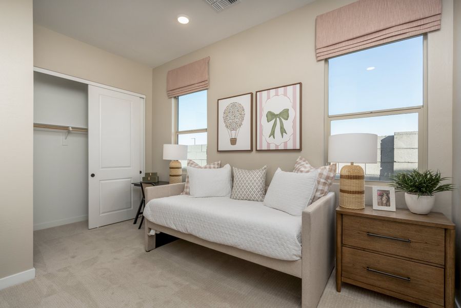 Representative furnished interior of a home built from the Falcon by Risewell Homes in Citrus Park, Goodyear (Image 14).
