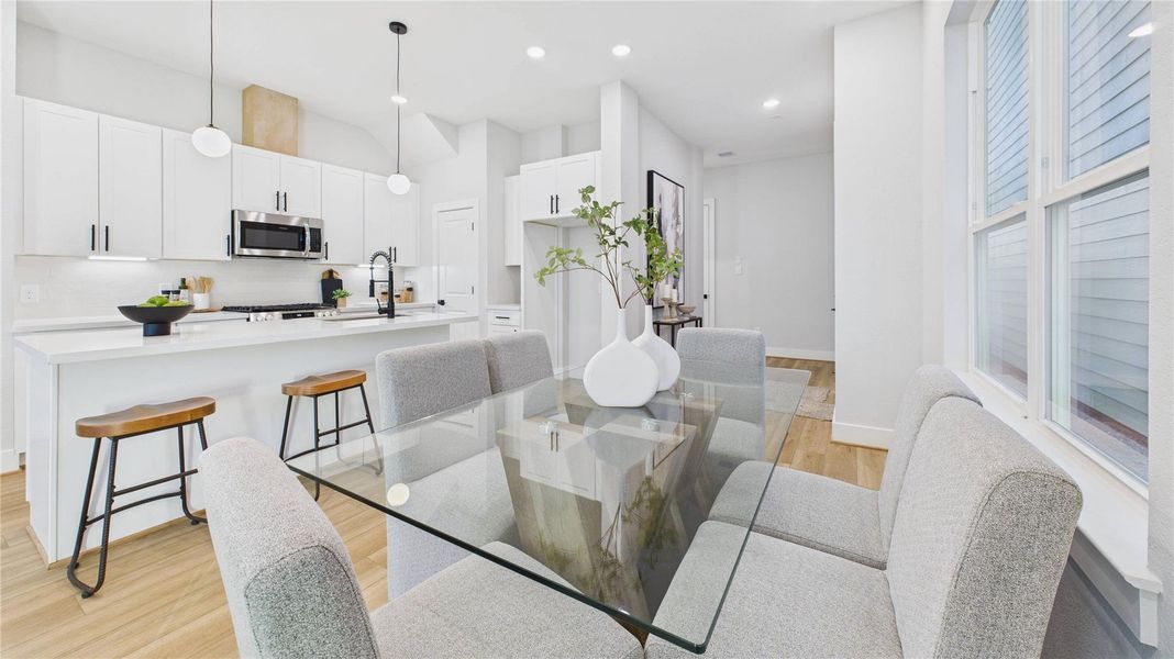 Furnished interior view inside a new home in , Houston (Image 16).