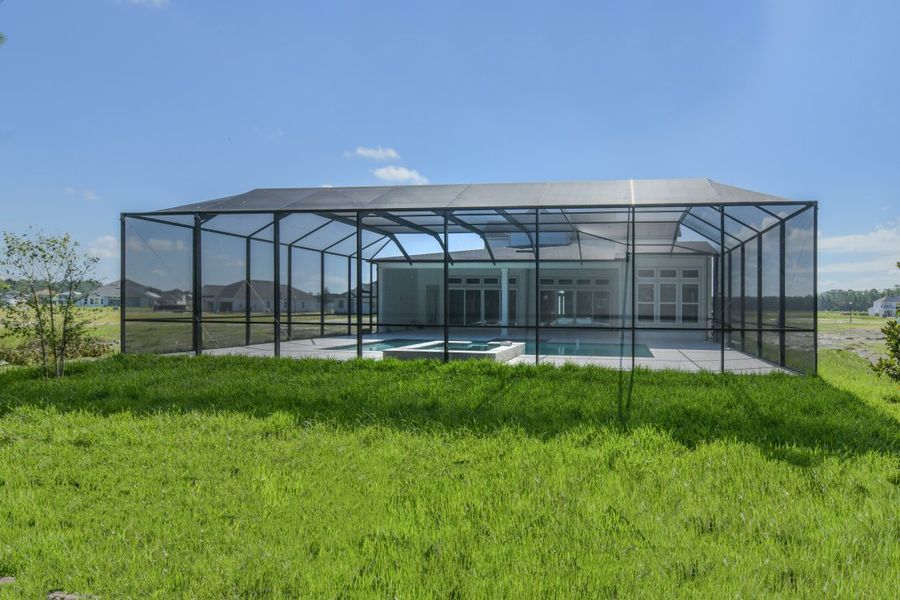 Representative exterior details of a home built from the Caspian by Riverside Homes in Hidden Creek at SilverLeaf, St. Augustine (Image 4).