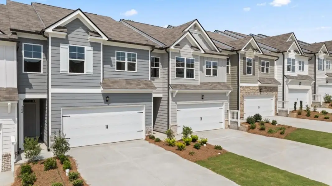 Front exterior of a new home in Rolling Meadows, Jasper, GA, highlighting curb appeal (Image 2).