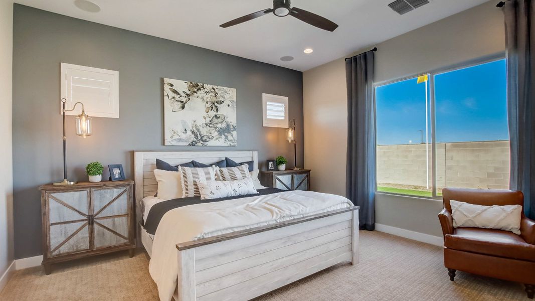 Representative furnished interior of a home built from the Amethyst by DRB Homes in Hacienda at Estrella, Goodyear (Image 18).
