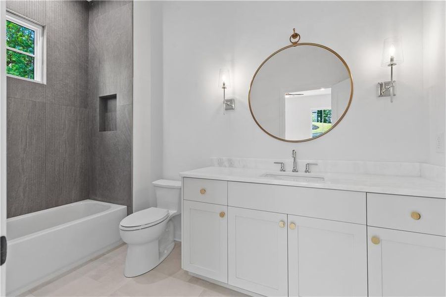 Furnished interior view inside a new home in , Alpharetta (Image 63).