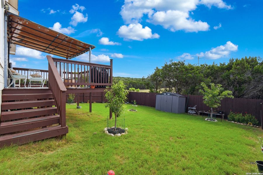Exterior details and patio area of a home in Hidden Trails, Bulverde (Image 24). Exterior details and patio area of a home in Hidden Trails, Bulverde (Image 24).