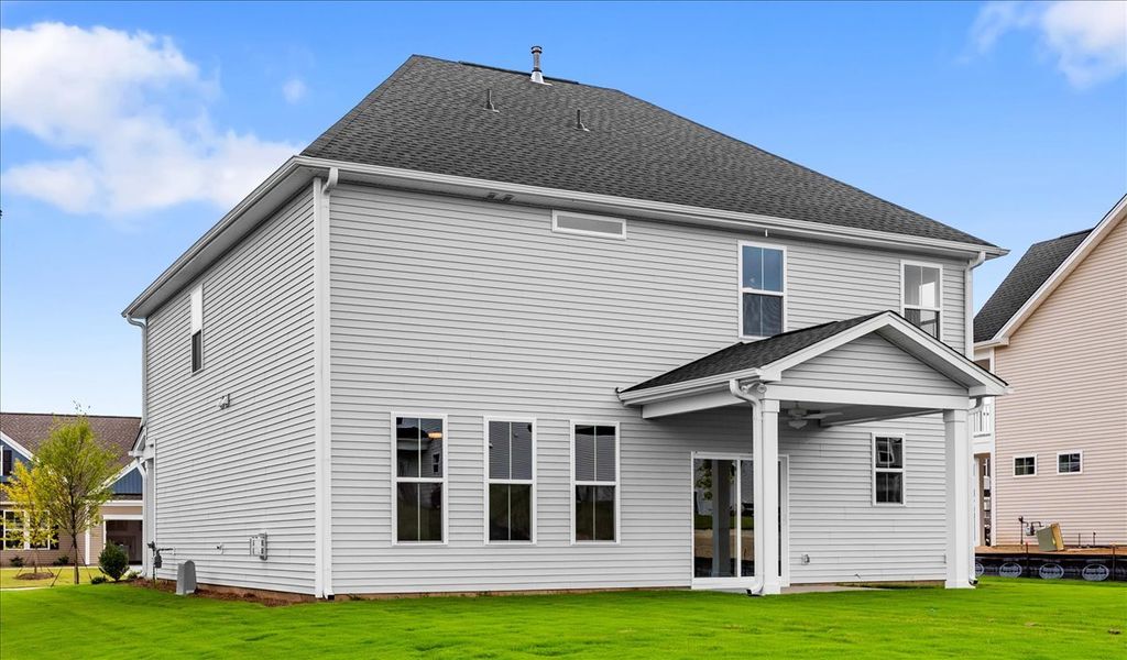 Exterior details and patio area of a home in Fieldstone, Lexington (Image 3).