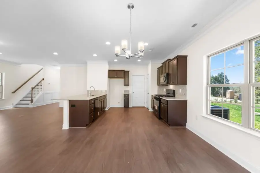 Furnished interior view inside a new home in Miller's Reserve, Winston-Salem (Image 3).